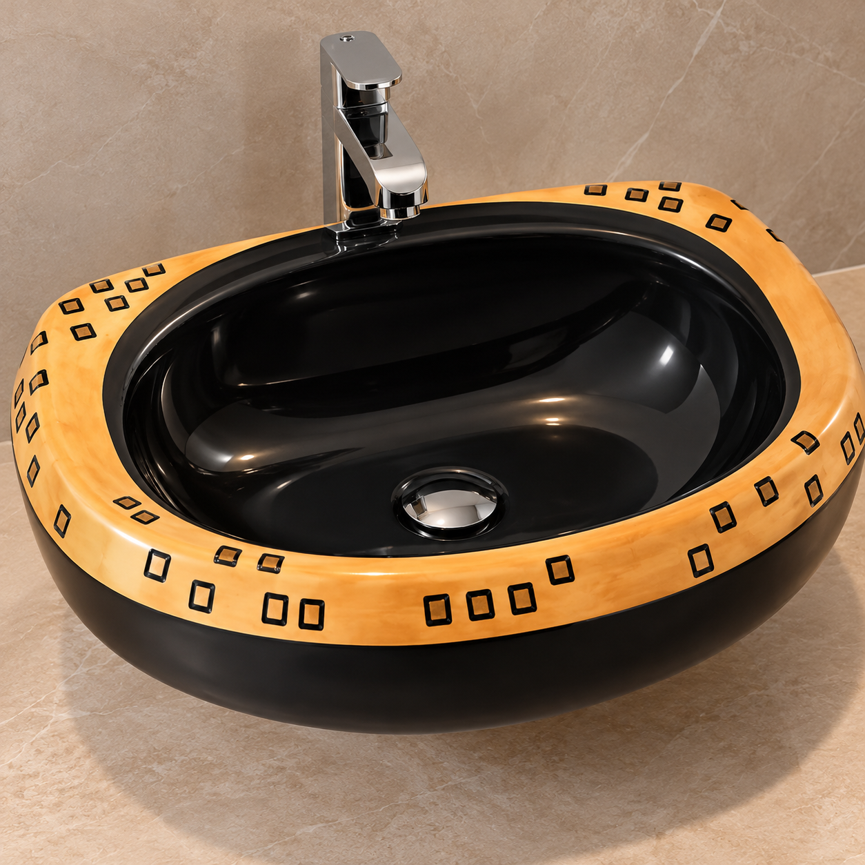 Sonet RP-1056, washbasin with pedestal (view 2)